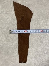 画像4: ヒポポタマス　カバ革　ブラウン　ヒポレザー　かば革 ハギレ (4)