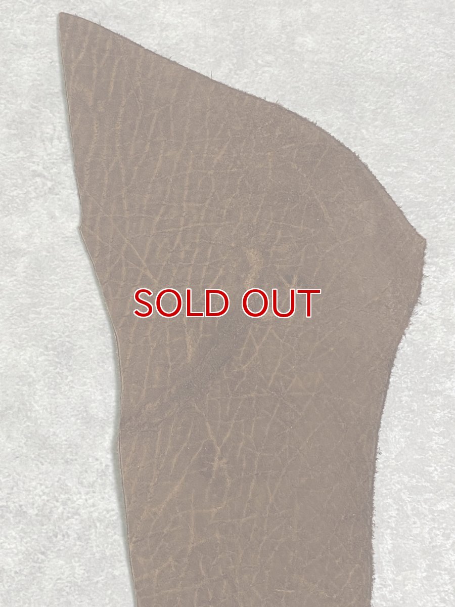 画像2: ヒポポタマス　カバ革　ブラウン　ヒポレザー　かば革 ハギレ (2)