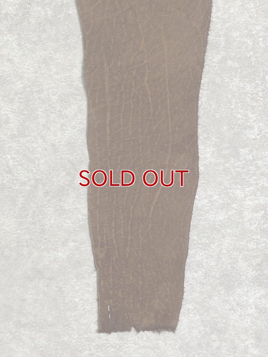 画像3: ヒポポタマス　カバ革　ブラウン　ヒポレザー　かば革 ハギレ (3)