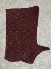 画像1: ヒポポタマス　カバ革　ボルドー　エンボス　ヒポレザー　かば革 ハギレ (1)