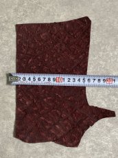 画像6: ヒポポタマス　カバ革　ボルドー　エンボス　ヒポレザー　かば革 ハギレ (6)