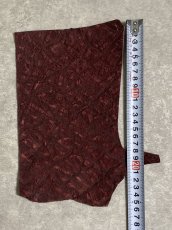 画像7: ヒポポタマス　カバ革　ボルドー　エンボス　ヒポレザー　かば革 ハギレ (7)