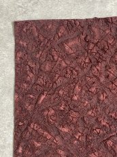 画像2: ヒポポタマス　カバ革　ボルドー　エンボス　ヒポレザー　かば革 ハギレ (2)