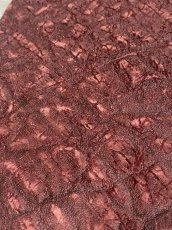 画像5: ヒポポタマス　カバ革　ボルドー　エンボス　ヒポレザー　かば革 ハギレ (5)