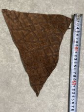 画像7: ヒポポタマス　カバ革　ブラウン　エンボス　ヒポレザー　かば革 ハギレ (7)