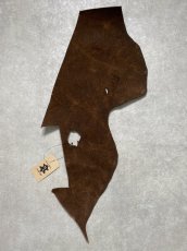 画像1: ヒポポタマス　カバ革　ブラウン　ヒポレザー　かば革　エキゾチックレザー (1)