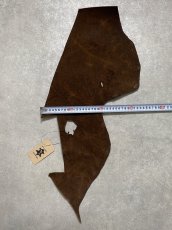 画像7: ヒポポタマス　カバ革　ブラウン　ヒポレザー　かば革　エキゾチックレザー (7)