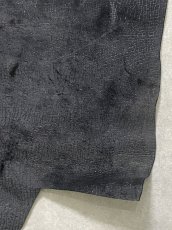 画像7: ヒポポタマス　カバ床革　エンボスブラック　ヒポレザー　かば革 (7)