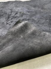 画像9: ヒポポタマス　カバ床革　エンボスブラック　ヒポレザー　かば革 (9)