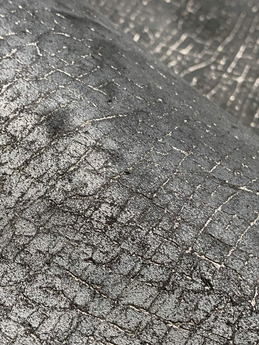 画像8: ヒポポタマス　カバ床革　エンボスブラック　ヒポレザー　かば革 (8)