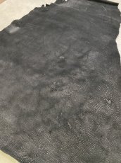 画像6: ヒポポタマス　カバ床革　エンボスブラック　ヒポレザー　かば革 (6)