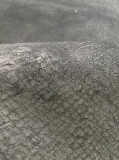 画像7: ヒポポタマス　カバ床革　エンボスブラック　ヒポレザー　かば革 (7)