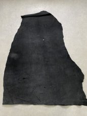 画像1: ヒポポタマス　カバ床革　エンボスブラック　ヒポレザー　かば革 (1)