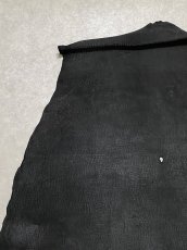 画像2: ヒポポタマス　カバ床革　エンボスブラック　ヒポレザー　かば革 (2)