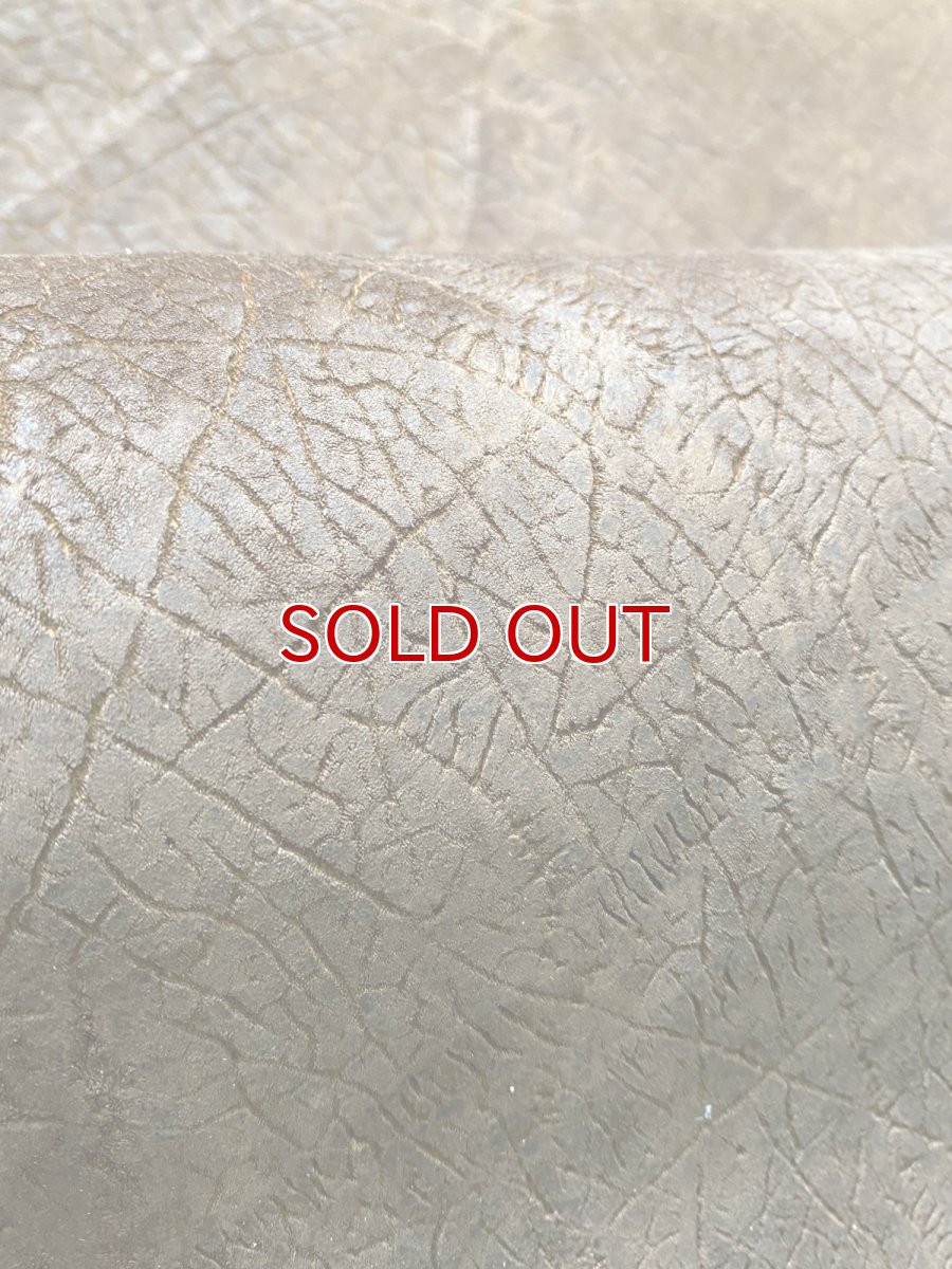 画像8: ヒポポタマス　カバ革　ブラウン　ヒポレザー　かば革　エキゾチックレザー (8)