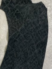 画像2: ヒポポタマス　カバ革　ブラック　エンボス　ヒポレザー　かば革 ハギレ (2)