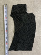 画像3: ヒポポタマス　カバ革　ブラック　エンボス　ヒポレザー　かば革 ハギレ (3)