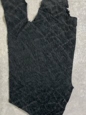 画像2: ヒポポタマス　カバ革　ブラック　エンボス　ヒポレザー　かば革 ハギレ (2)