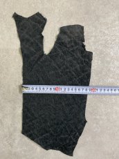 画像4: ヒポポタマス　カバ革　ブラック　エンボス　ヒポレザー　かば革 ハギレ (4)