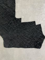 画像3: ヒポポタマス　カバ革　ブラック　エンボス　ヒポレザー　かば革 ハギレ (3)