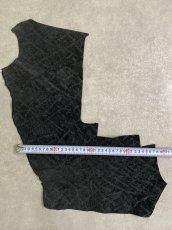 画像5: ヒポポタマス　カバ革　ブラック　エンボス　ヒポレザー　かば革 ハギレ (5)