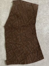 画像2: ヒポポタマス　カバ革　ブラウン　エンボス　ヒポレザー　かば革 ハギレ (2)