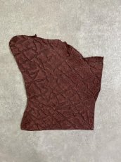 画像1: ヒポポタマス　カバ革　ボルドー　エンボス　ヒポレザー　かば革 ハギレ (1)