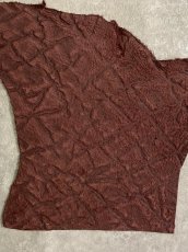 画像2: ヒポポタマス　カバ革　ボルドー　エンボス　ヒポレザー　かば革 ハギレ (2)