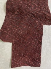 画像4: ヒポポタマス　カバ革　ボルドー　エンボス　ヒポレザー　かば革 ハギレ (4)