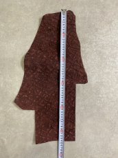 画像5: ヒポポタマス　カバ革　ボルドー　エンボス　ヒポレザー　かば革 ハギレ (5)