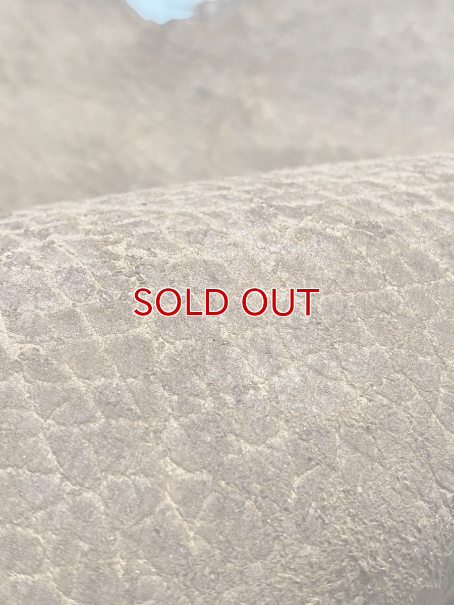 画像6: ヒポポタマス　カバ革　ブラウン　ヒポレザー　かば革　エキゾチックレザー (6)