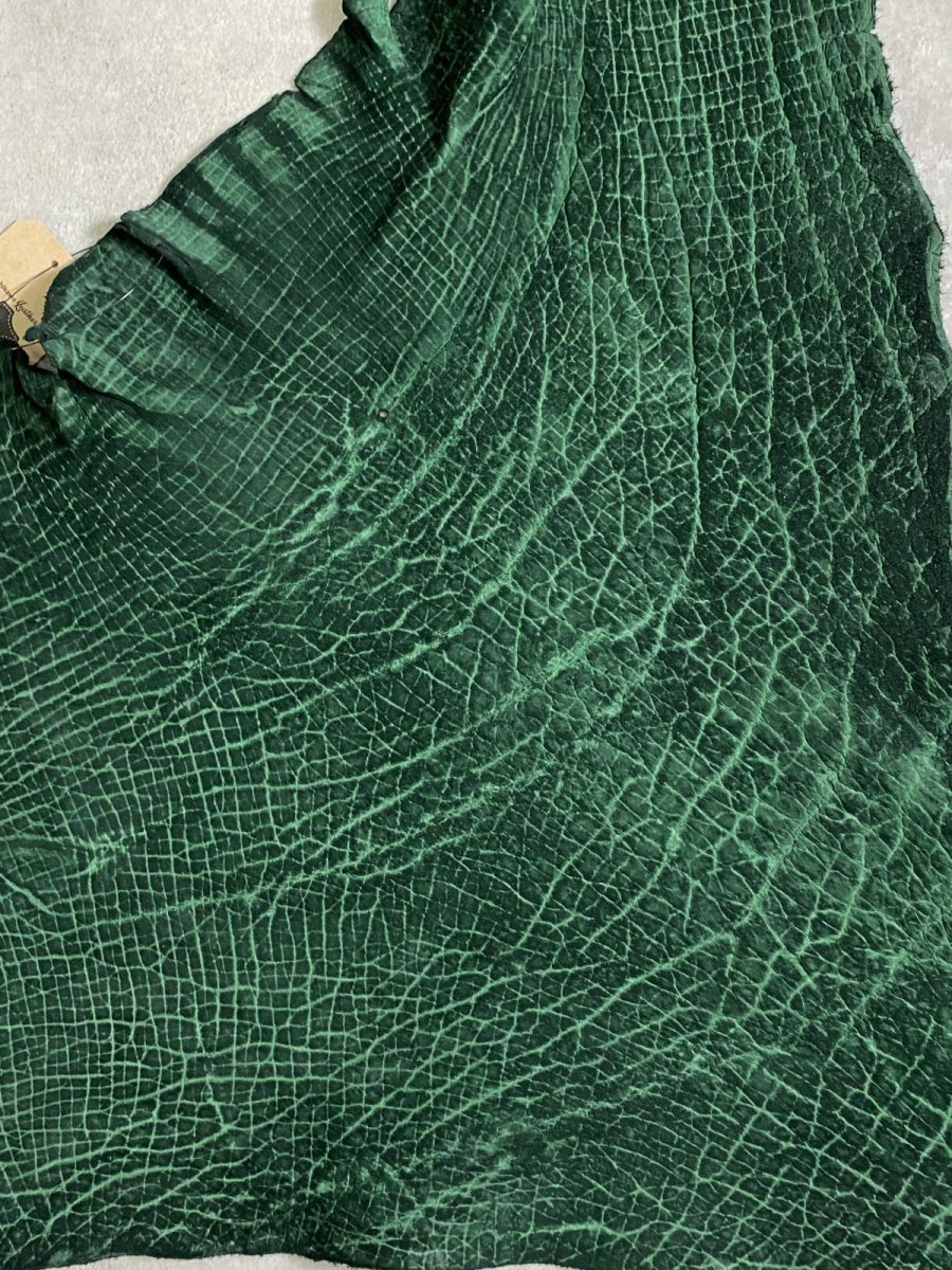 画像7: ヒポポタマス　カバ革　グリーン　ヒポレザー　かば革 (7)