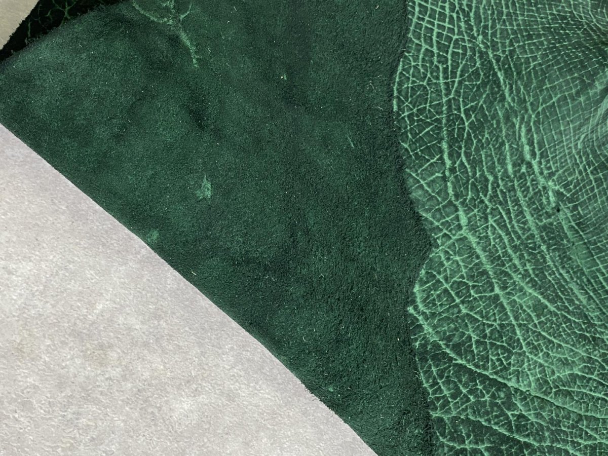 画像10: ヒポポタマス　カバ革　グリーン　ヒポレザー　かば革 (10)