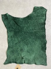 画像1: ヒポポタマス　カバ革　グリーン　ヒポレザー　かば革 (1)