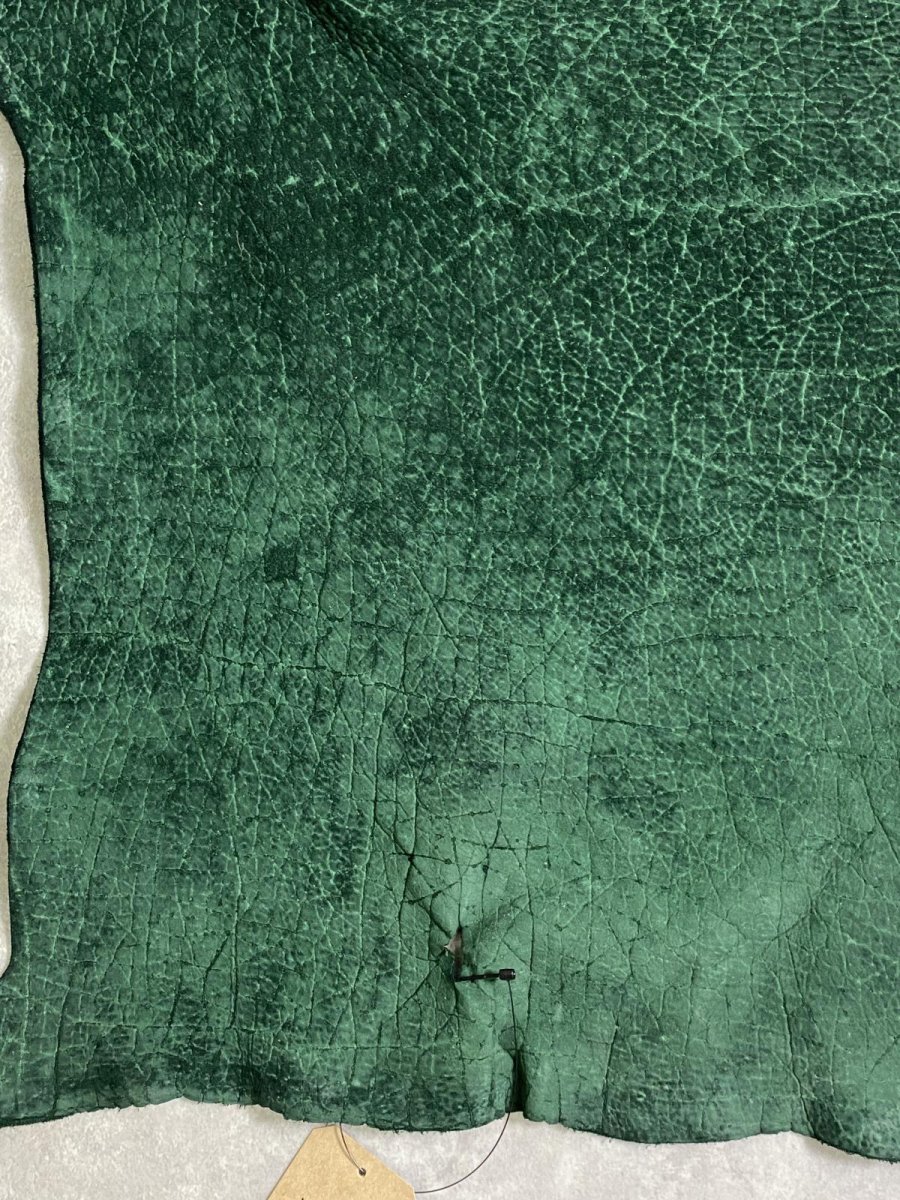 画像4: ヒポポタマス　カバ革　グリーン　ヒポレザー　かば革 (4)