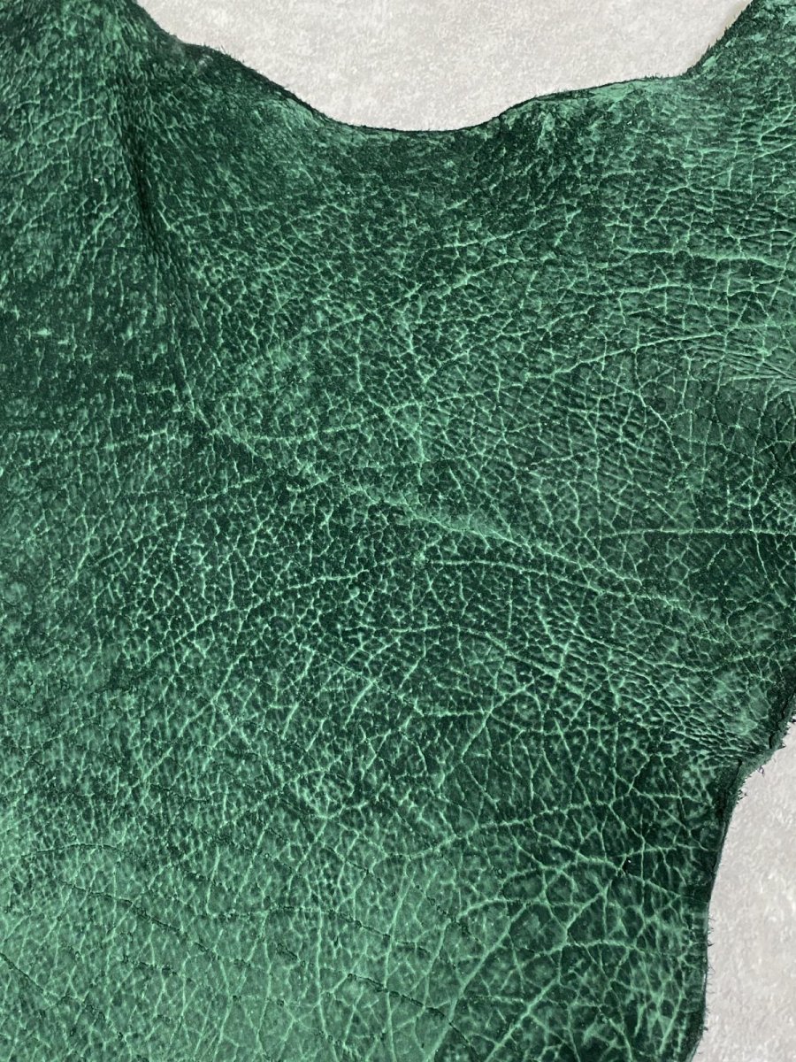 画像7: ヒポポタマス　カバ革　グリーン　ヒポレザー　かば革 (7)