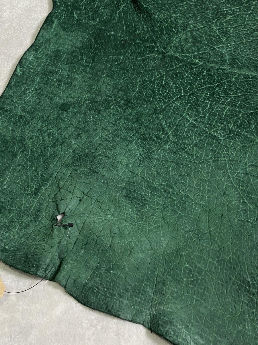 画像6: ヒポポタマス　カバ革　グリーン　ヒポレザー　かば革 (6)
