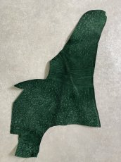 画像1: ヒポポタマス　カバ革　グリーン　ヒポレザー　かば革 (1)