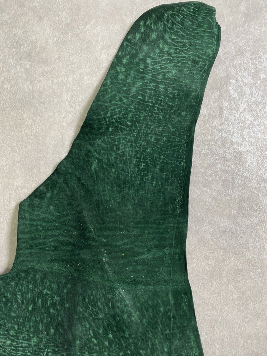 画像4: ヒポポタマス　カバ革　グリーン　ヒポレザー　かば革 (4)