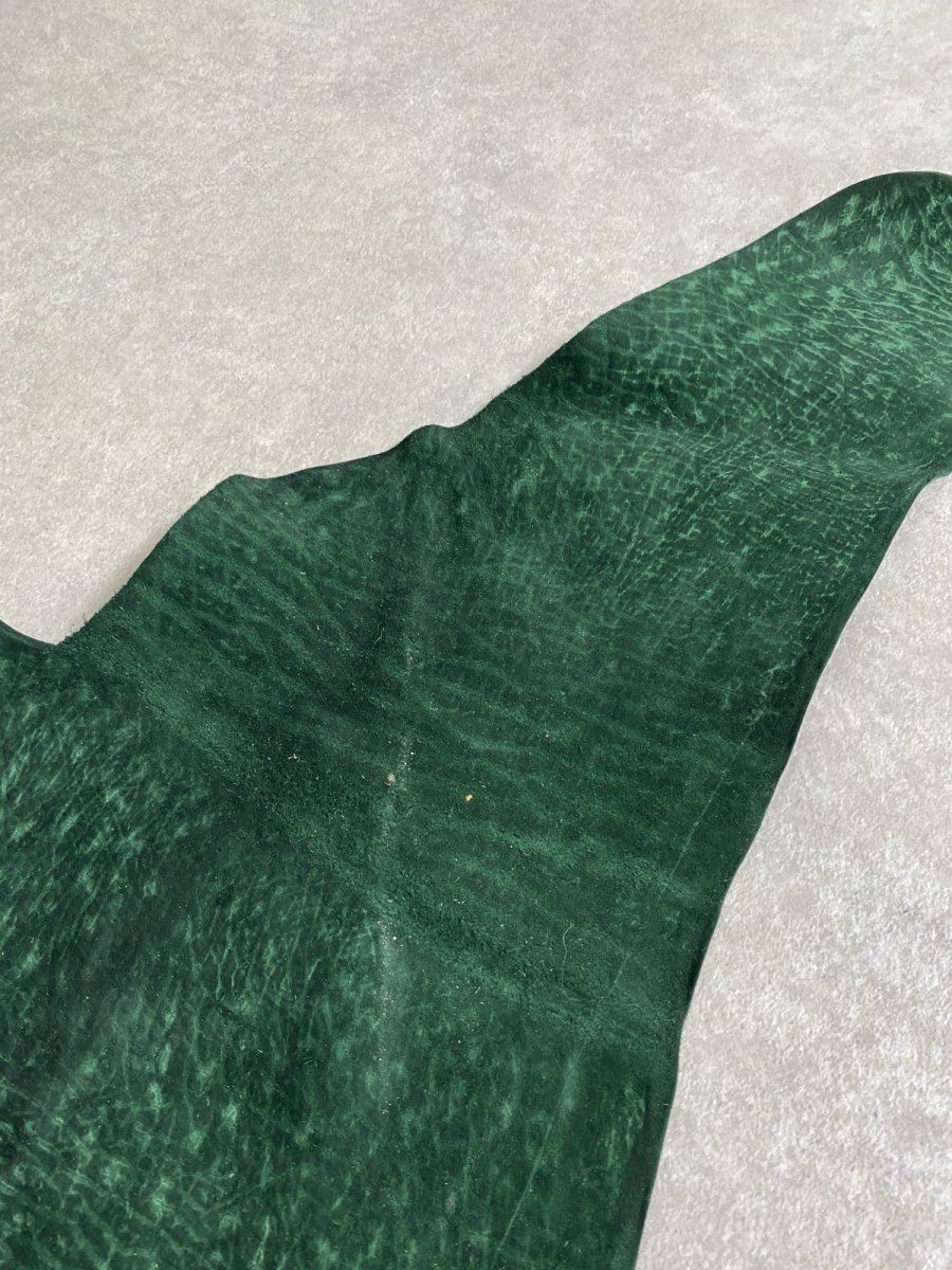 画像5: ヒポポタマス　カバ革　グリーン　ヒポレザー　かば革 (5)