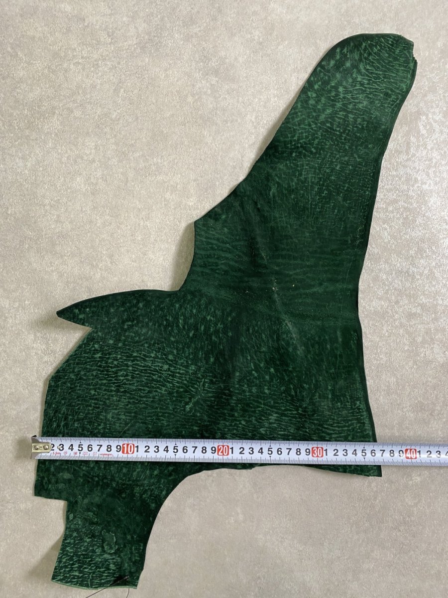 画像8: ヒポポタマス　カバ革　グリーン　ヒポレザー　かば革 (8)