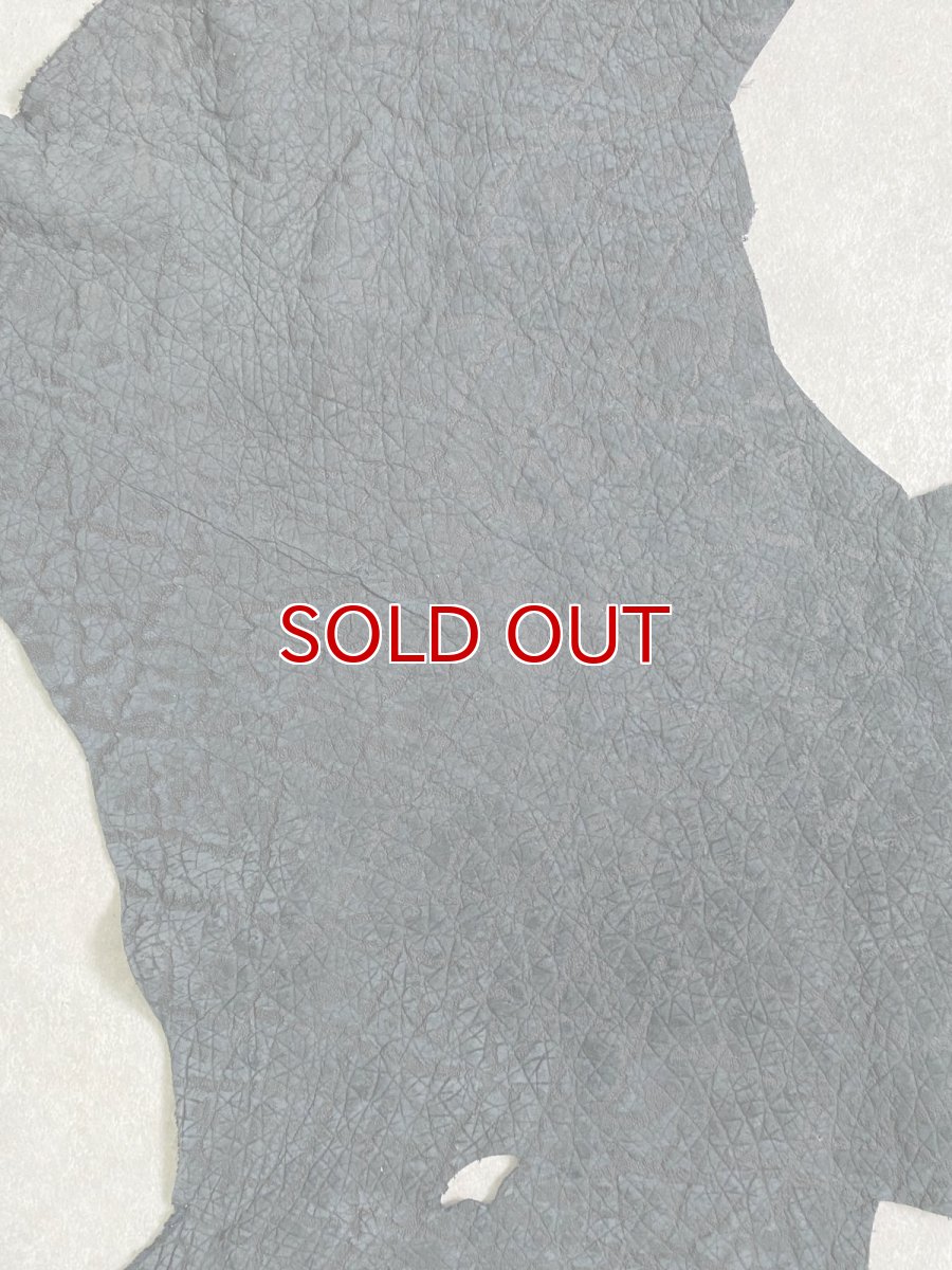 画像5: ヒポポタマス　カバ革　エンボスブラック　ヒポレザー　かば革 (5)