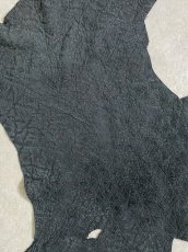 画像5: ヒポポタマス　カバ革　エンボスブラック　ヒポレザー　かば革 (5)
