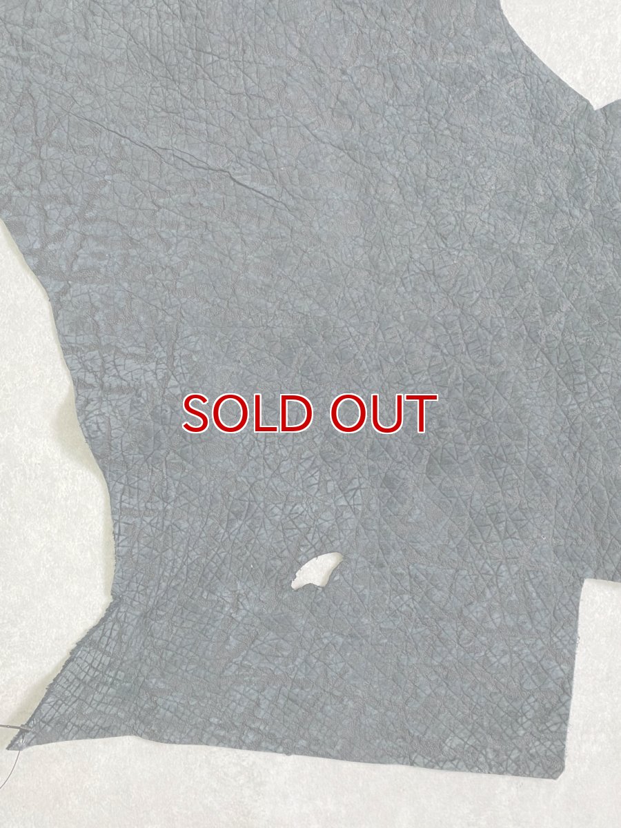 画像3: ヒポポタマス　カバ革　エンボスブラック　ヒポレザー　かば革 (3)