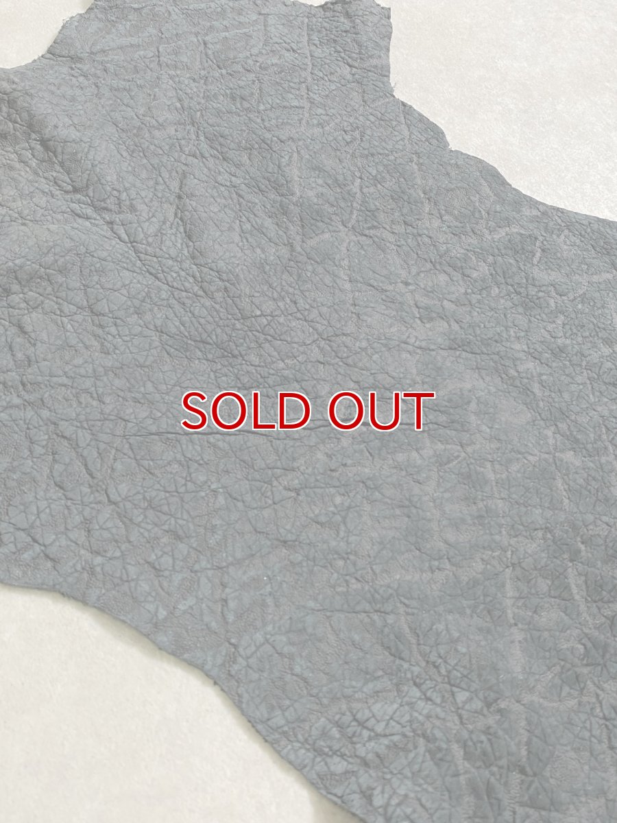 画像6: ヒポポタマス　カバ革　エンボスブラック　ヒポレザー　かば革 (6)