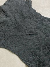 画像6: ヒポポタマス　カバ革　エンボスブラック　ヒポレザー　かば革 (6)