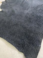 画像4: ヒポポタマス　カバ革　エンボスブラック　ヒポレザー　かば革 (4)