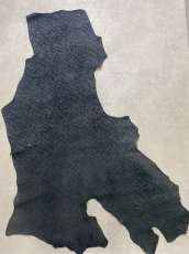 画像1: ヒポポタマス　カバ革　エンボスブラック　ヒポレザー　かば革 (1)