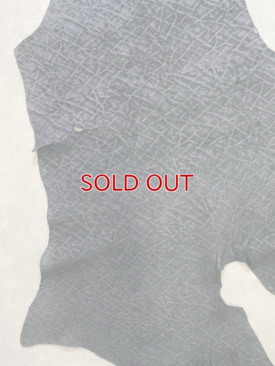 画像6: ヒポポタマス　カバ革　エンボスブラック　ヒポレザー　かば革 (6)