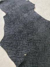 画像3: ヒポポタマス　カバ革　エンボスブラック　ヒポレザー　かば革 (3)